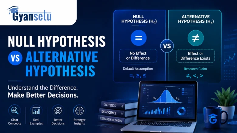 Null Hypothesis vs Alternative Hypothesis